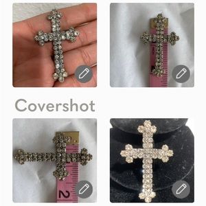 VTG 1920s ART DECO CROSS PENDANT BROOCH PIN PRISTINE CONDITION LOOKS LIKE NEW🔥